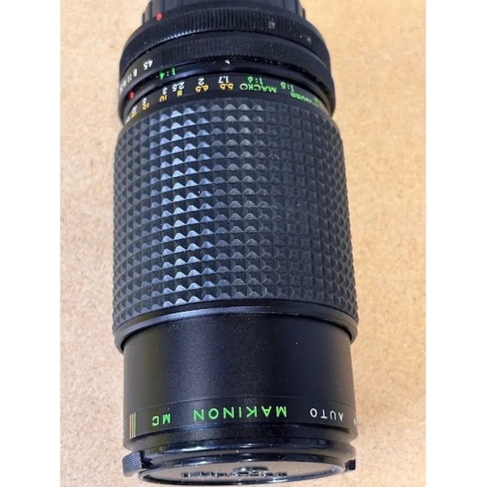 Makinon MC‎ Auto 80-200mm f4.5 Macro Zoom Lens Canon FD Mount Japan